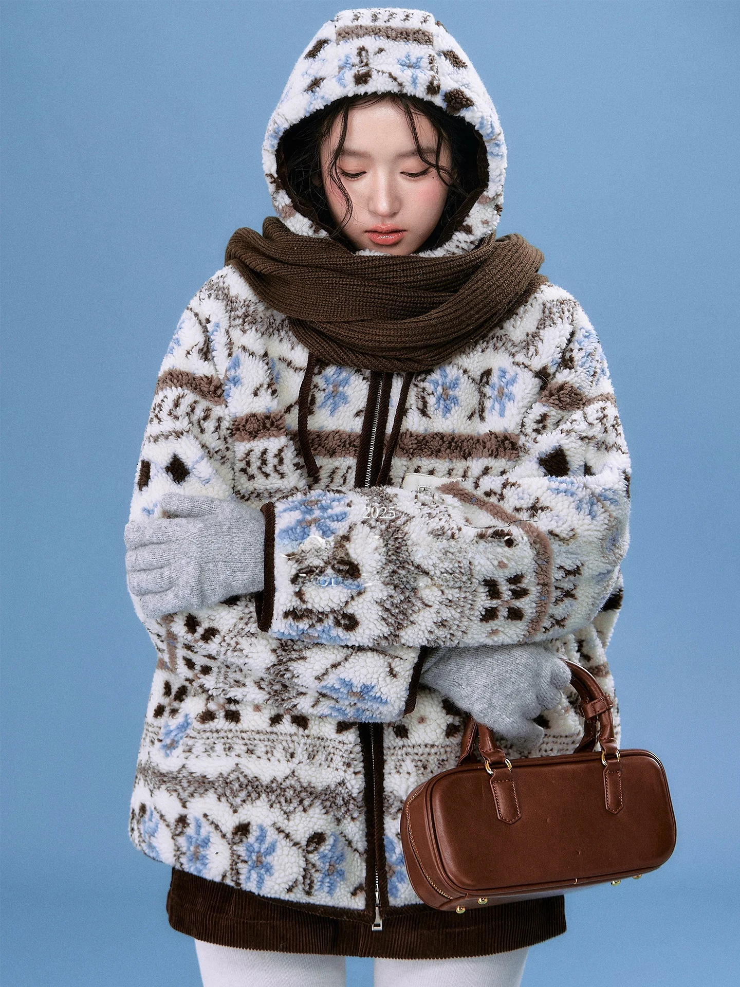 OIOI E Women's Cisas Theme Hooded Patchwork Cotton Jaet Zipper Closure Warmth Polyester Fabric Long Sve Coat
OIOI E Women's Cisas Theme Hooded Patchwork Cotton Jaet Zipper Closure Warmth Polyester Fabric Long Sve Coat