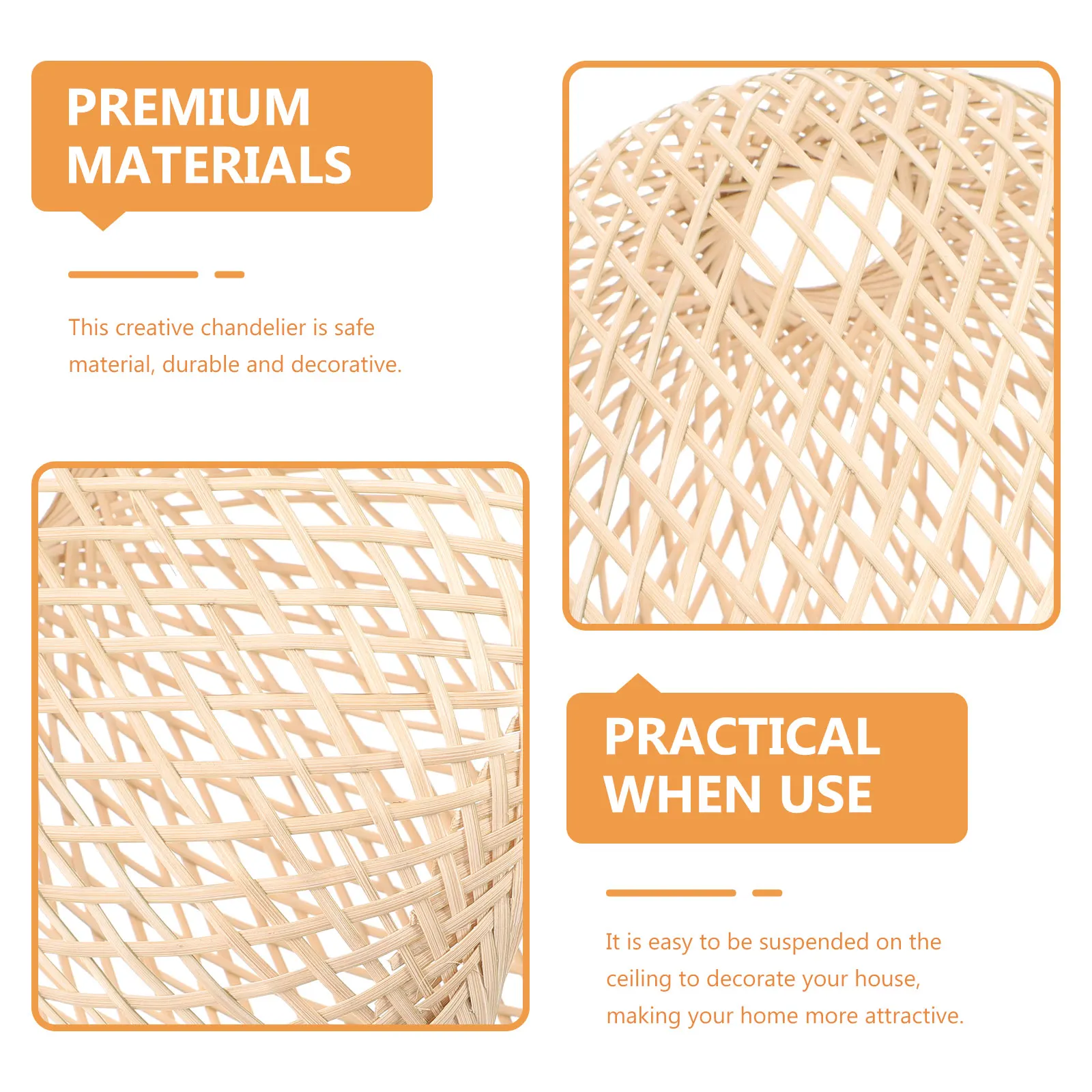 Bamboo Lampshade Handwoven Pendant Vintage Light Shades Woven Design Lightweight Compact Size Easy Install Ceiling Lamp Cover
Bamboo Lampshade Handwoven Pendant Vintage Light Shades Woven Design Lightweight Compact Size Easy Install Ceiling Lamp Cover
