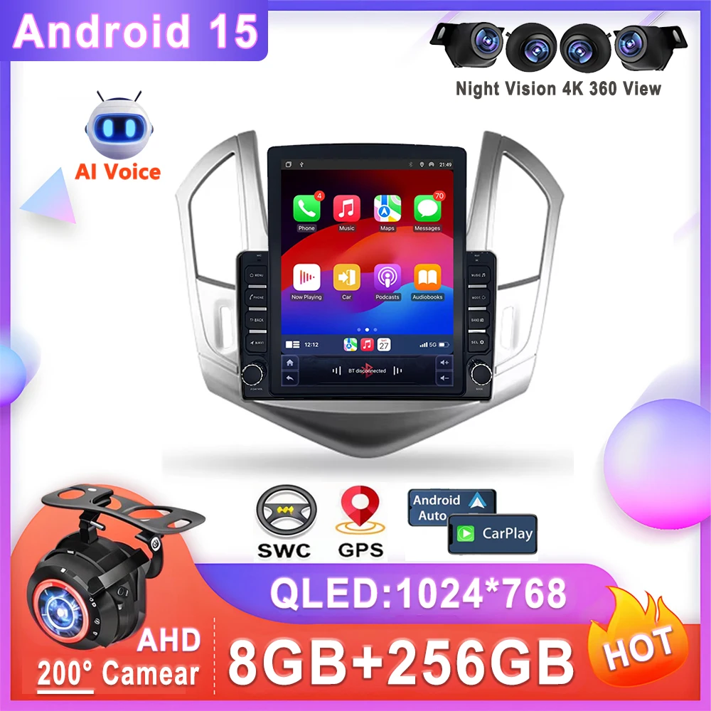 Android 15 For Chevrolet Cruze J300 J308 2012 - 2015 Car Radio Multimedia Video Player Navigation stereo GPS Head Unit
Android 15 For Chevrolet Cruze J300 J308 2012 - 2015 Car Radio Multimedia Video Player Navigation stereo GPS Head Unit