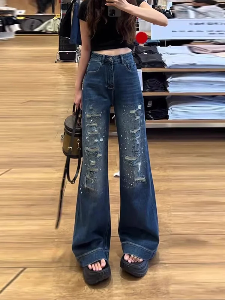 Fashionable High-Waist Denim Jeans Women's Summer Slimming Short plus Size Match All Long Pants Diamond Heating Design Heavy ...
Fashionable High-Waist Denim Jeans Women's Summer Slimming Short plus Size Match All Long Pants Diamond Heating Design Heavy ...