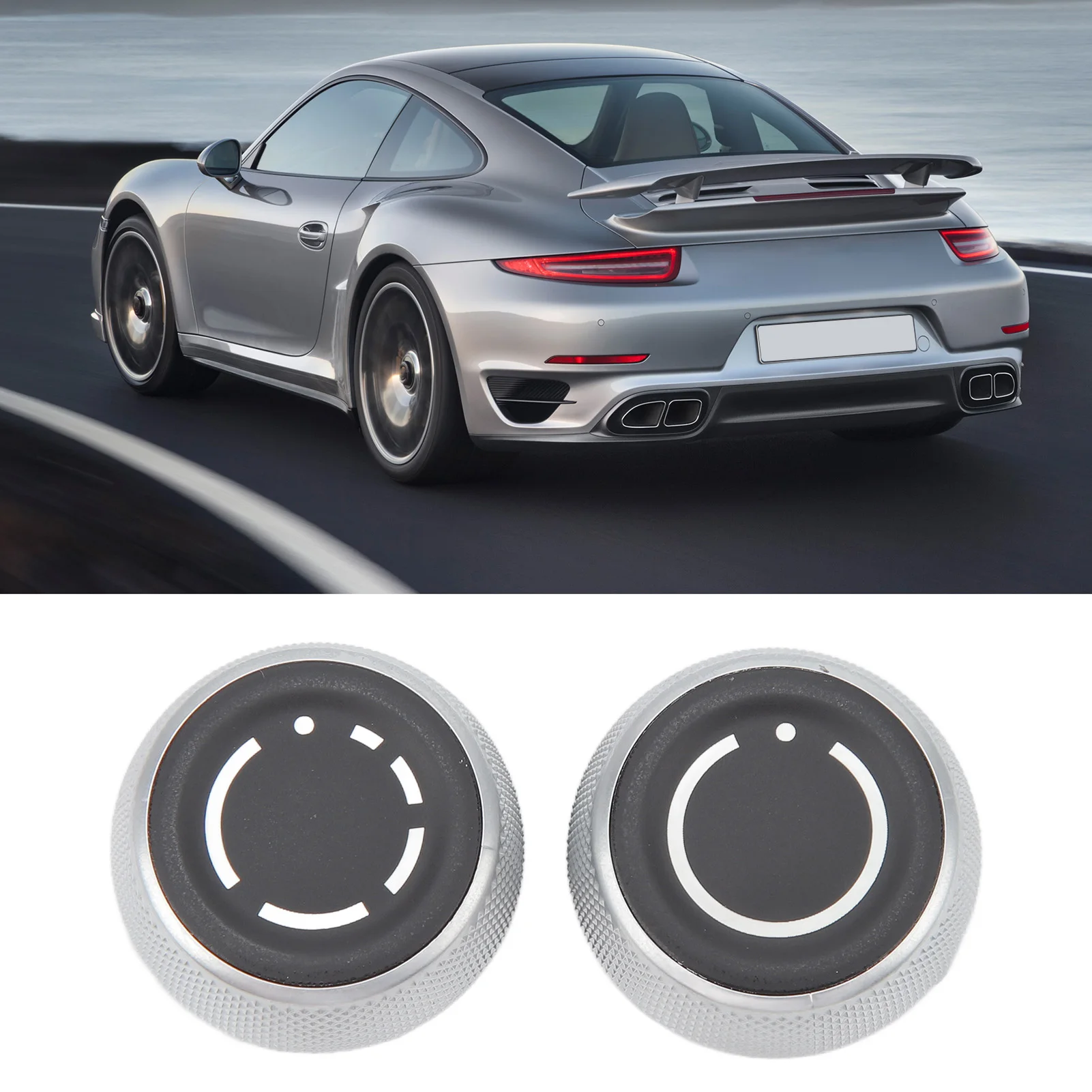 Radio Volume Control Knob Left Right Sensitive Durable Multimedia Volume Knob Caps Replacement for Boxster Cayman 911
Radio Volume Control Knob Left Right Sensitive Durable Multimedia Volume Knob Caps Replacement for Boxster Cayman 911