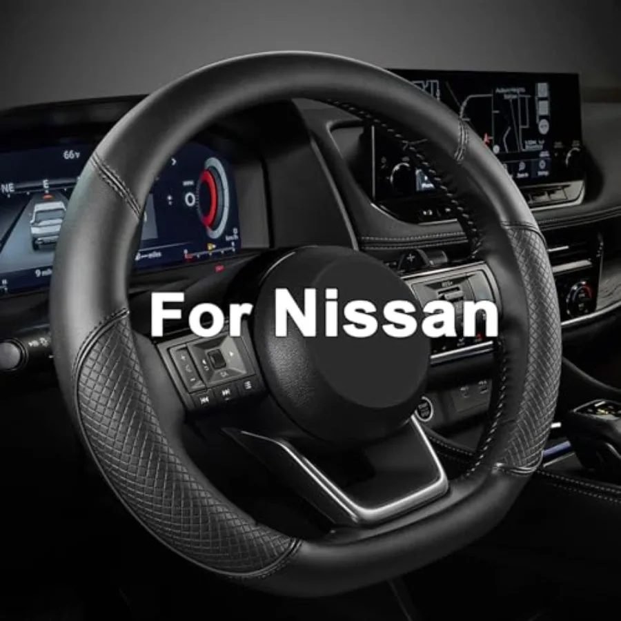 D Shape Steering Wheel Cover for Nissan Rogue Kicks - Auto Car Steering Wheel Cover Customized for Nissan Altima Sentra Black+B
D Shape Steering Wheel Cover for Nissan Rogue Kicks - Auto Car Steering Wheel Cover Customized for Nissan Altima Sentra Black+B