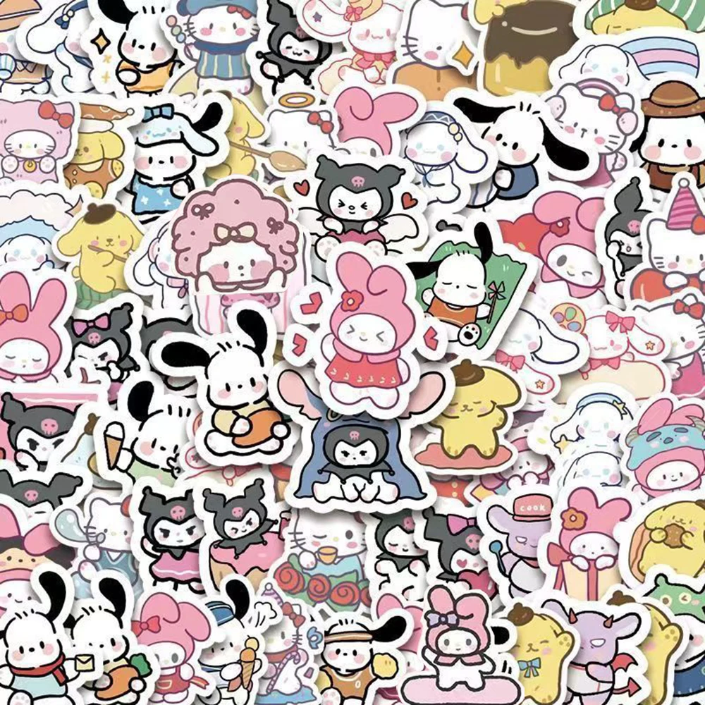 10/30/50pcs Funny Anime Kuromi Hello Kitty My Melody Stickers Kawaii Girls Decoration Decals Waterproof Cute Kids Sticker Toys
10/30/50pcs Funny Anime Kuromi Hello Kitty My Melody Stickers Kawaii Girls Decoration Decals Waterproof Cute Kids Sticker Toys