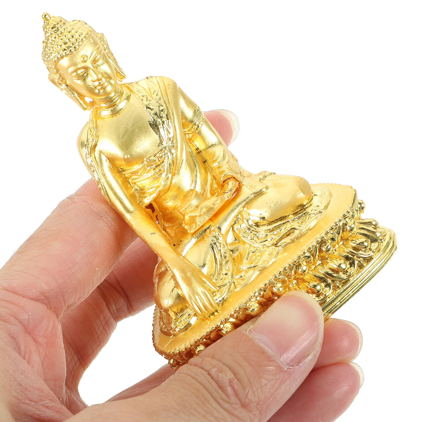 Gilded Buddha Statue Home Office Desk Ornament Realistic Design Stable Small Copper Alloy Figurines Sakyamuni Decor
Gilded Buddha Statue Home Office Desk Ornament Realistic Design Stable Small Copper Alloy Figurines Sakyamuni Decor