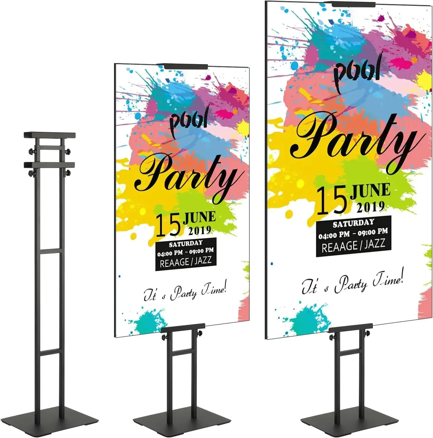 Poster Stand, Adjustable Height Up to 75", Double-Sided Heavy Duty Pedestal Sign Holder, Floor Standing Sign Holder Banner Stand
Poster Stand, Adjustable Height Up to 75", Double-Sided Heavy Duty Pedestal Sign Holder, Floor Standing Sign Holder Banner Stand