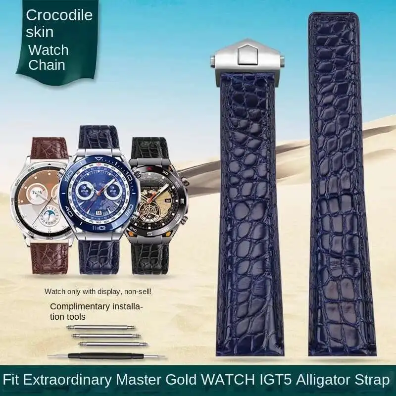 22mm Crocodile Strap to fit Huawei Ultimate Master Gold Watch GT5/GT4 Real Leathe GT3 46mm Dial Smartstrap Bracelet
22mm Crocodile Strap to fit Huawei Ultimate Master Gold Watch GT5/GT4 Real Leathe GT3 46mm Dial Smartstrap Bracelet