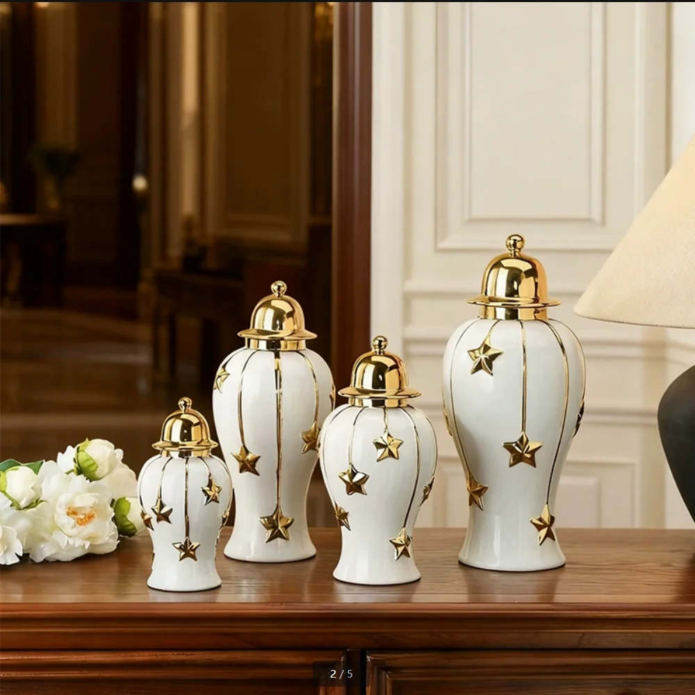 Light Luxury Home Soft Furnishings Vase Flower Holder Ceramic Art Craft Decor Hotel Sample Room General Jar Decorative Item
Light Luxury Home Soft Furnishings Vase Flower Holder Ceramic Art Craft Decor Hotel Sample Room General Jar Decorative Item