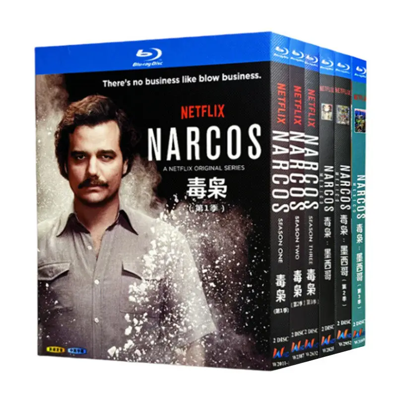 Blu-ray Ultra HD US TV Series Narcos Mexico Seasons 1–6 Box Set with English and Traditional Chinese Subtitles
Blu-ray Ultra HD US TV Series Narcos Mexico Seasons 1–6 Box Set with English and Traditional Chinese Subtitles