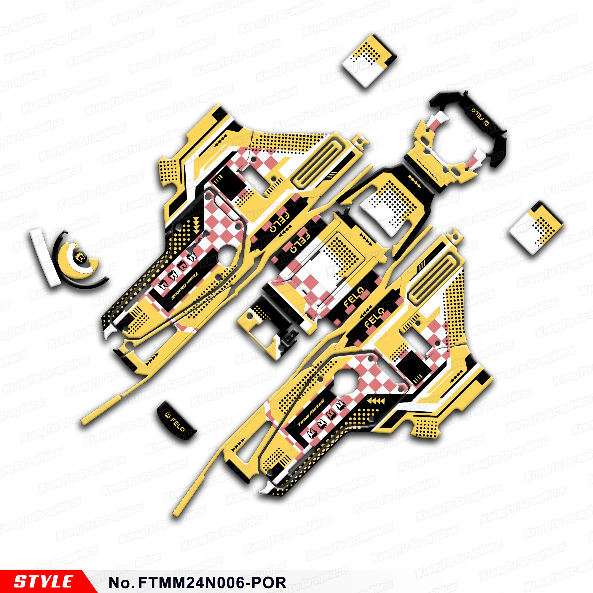 JY RACING Customised Graphics Sheet Wrap Sticker for FELO M1 M1-NX MM FELOTOO, Accessories, FTMM24N006-POR
JY RACING Customised Graphics Sheet Wrap Sticker for FELO M1 M1-NX MM FELOTOO, Accessories, FTMM24N006-POR