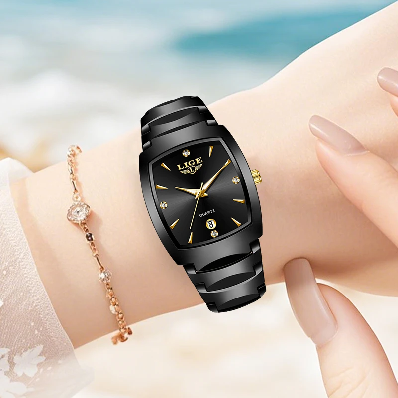 LIGE оригинальные роскошные элегантные кварцевые часы для женщин квадратные модные повседневные водонепроницаемые женские часы из нержавеющей стали с датой Reloj Mujer
LIGE оригинальные роскошные элегантные кварцевые часы для женщин квадратные модные повседневные водонепроницаемые женские часы из нержавеющей стали с датой Reloj Mujer