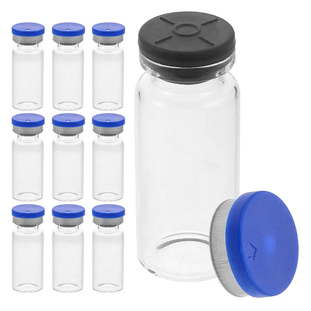 10 Pcs Glass Bottles Vials Empty Sealed Sample Pill Test Tubes Flat Bottom Storage Containers
10 Pcs Glass Bottles Vials Empty Sealed Sample Pill Test Tubes Flat Bottom Storage Containers