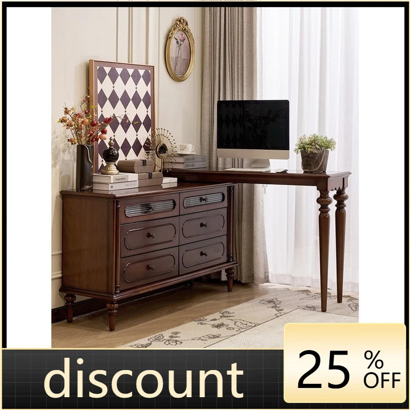 LMM French retro solid wood dressing cabinet computer table integrated storage locker
LMM French retro solid wood dressing cabinet computer table integrated storage locker