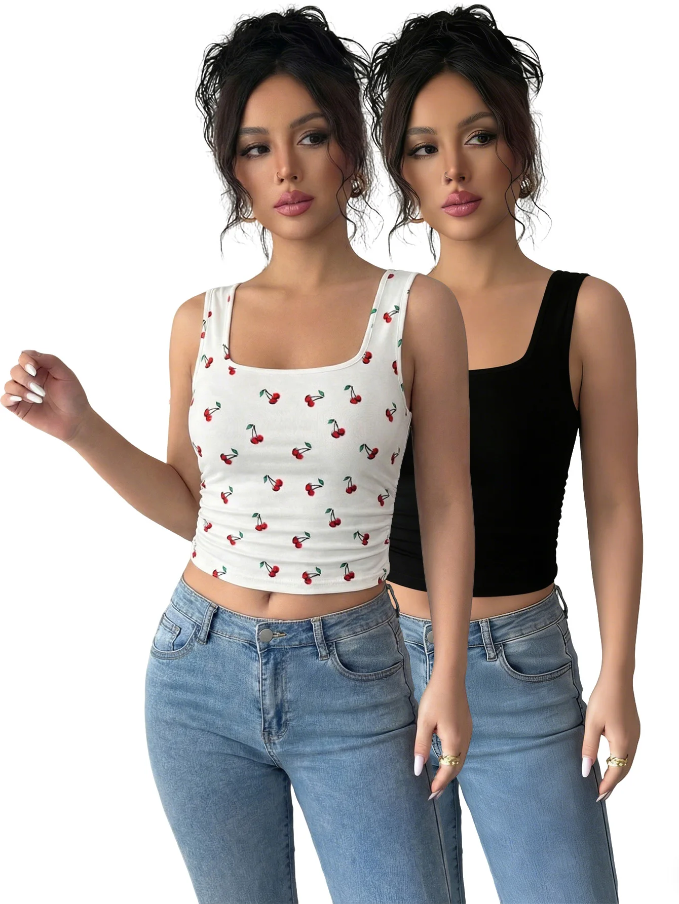 Прекрасный легкий модный женский спортивный жилет с принтом красной вишни для йоги, тренировок и бега, на все сезоны
Прекрасный легкий модный женский спортивный жилет с принтом красной вишни для йоги, тренировок и бега, на все сезоны