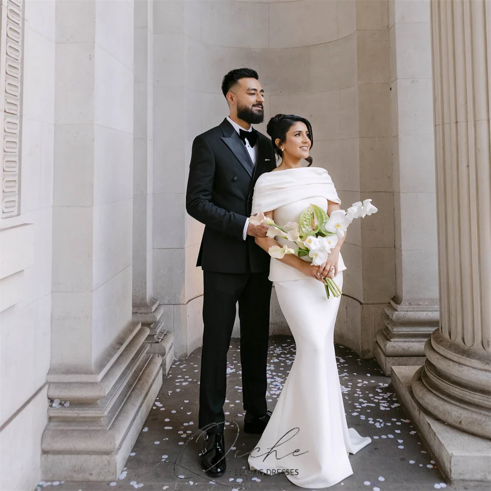 QICHE Modern Off The Shoulder Mermaid Wedding Dresses For Women 2026 Strapless Pleat Floor-Length Vestidos De Novia Customized
QICHE Modern Off The Shoulder Mermaid Wedding Dresses For Women 2026 Strapless Pleat Floor-Length Vestidos De Novia Customized