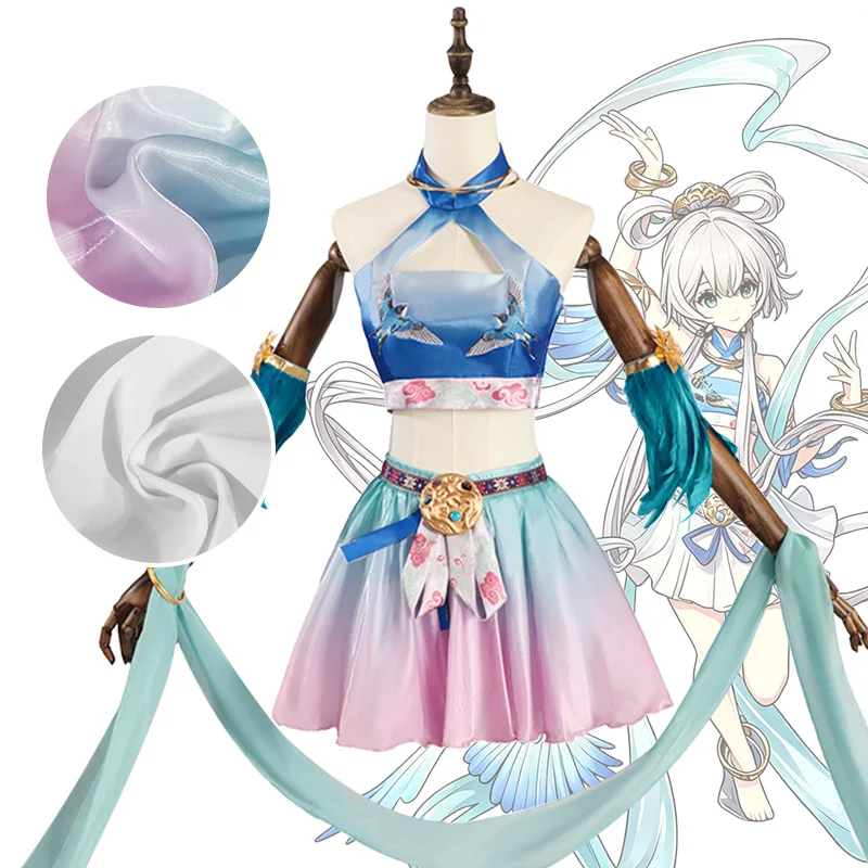 Vsinger Luo Tianyi Aotori Denshin Cosplay Costume Ancient Style Fairy Dress Outfit Sweet Uniform Party Role Play Clothing HCos
Vsinger Luo Tianyi Aotori Denshin Cosplay Costume Ancient Style Fairy Dress Outfit Sweet Uniform Party Role Play Clothing HCos