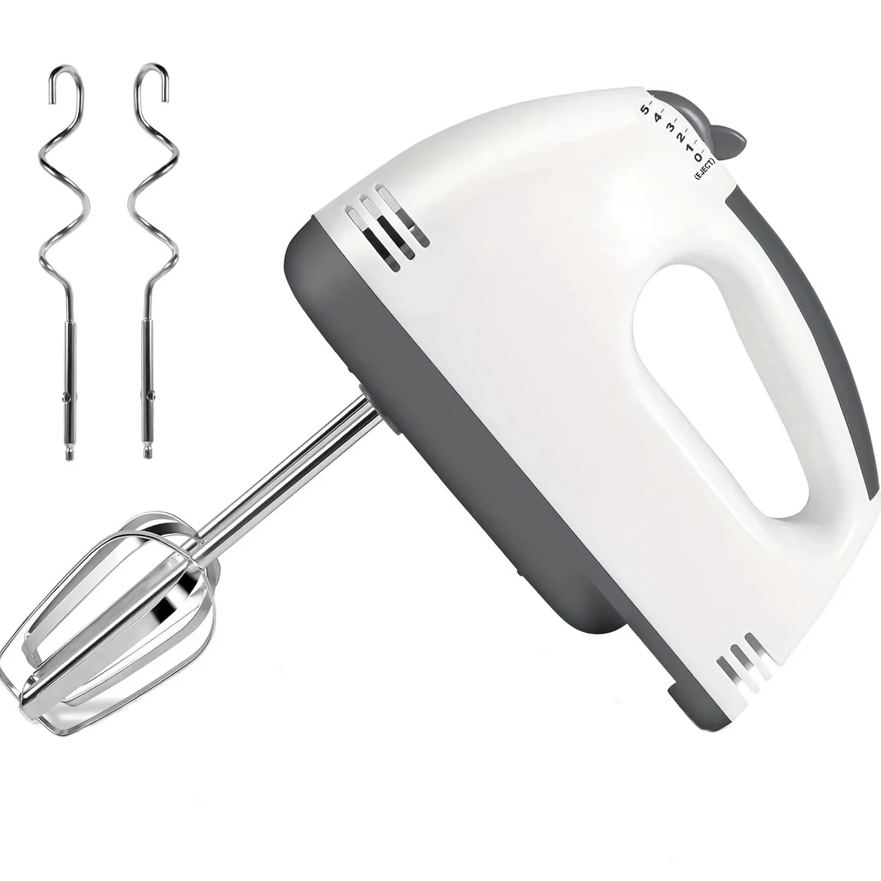5-Speed Handheld Electric Blender Egg Beater 120W Kitchen Food Mixer with US Plug
5-Speed Handheld Electric Blender Egg Beater 120W Kitchen Food Mixer with US Plug