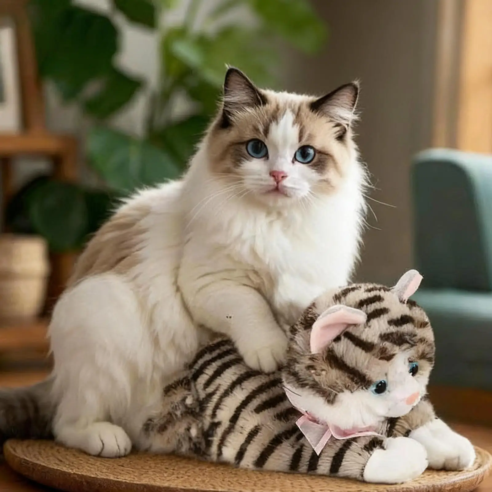 Stuffed Cat Soft Huggable Realistic Funny Doll Black Striped Plush Cat Stuffed Doll For Boys Girls Kids Adults Collectors Home
Stuffed Cat Soft Huggable Realistic Funny Doll Black Striped Plush Cat Stuffed Doll For Boys Girls Kids Adults Collectors Home