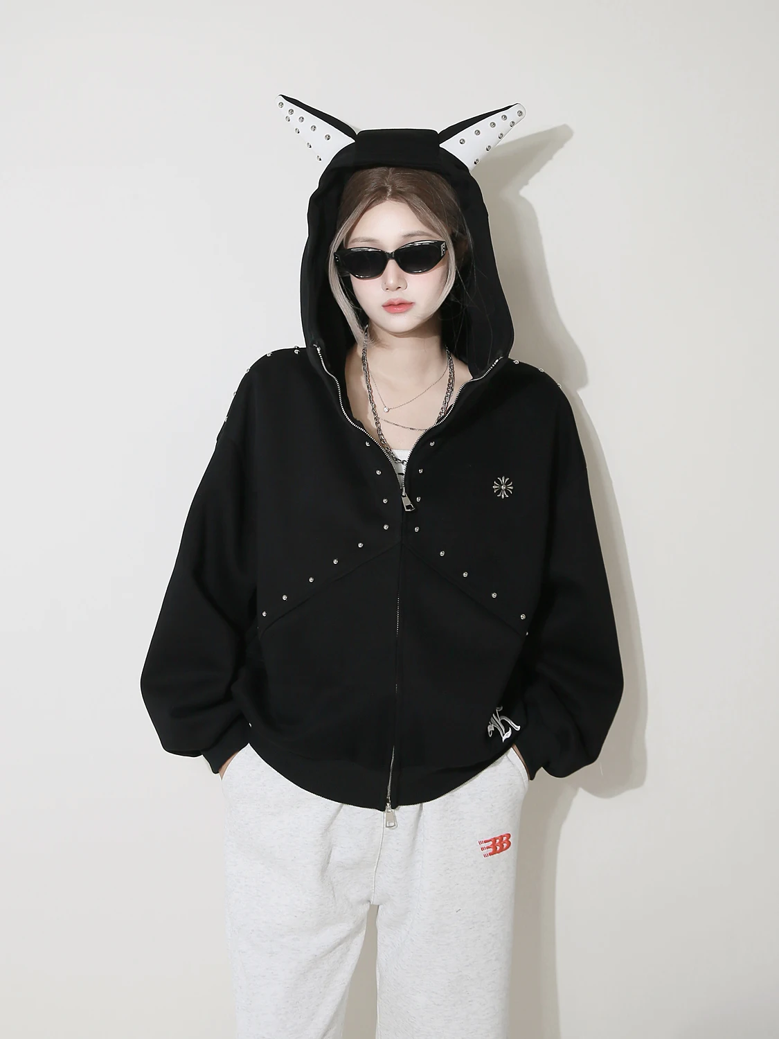 Hooded Zipper Sweatirt Jaet Women's Bla American Sle Loose Lazy Autumn Winter Cardigan Long Sve Cotton Polyester
Hooded Zipper Sweatirt Jaet Women's Bla American Sle Loose Lazy Autumn Winter Cardigan Long Sve Cotton Polyester