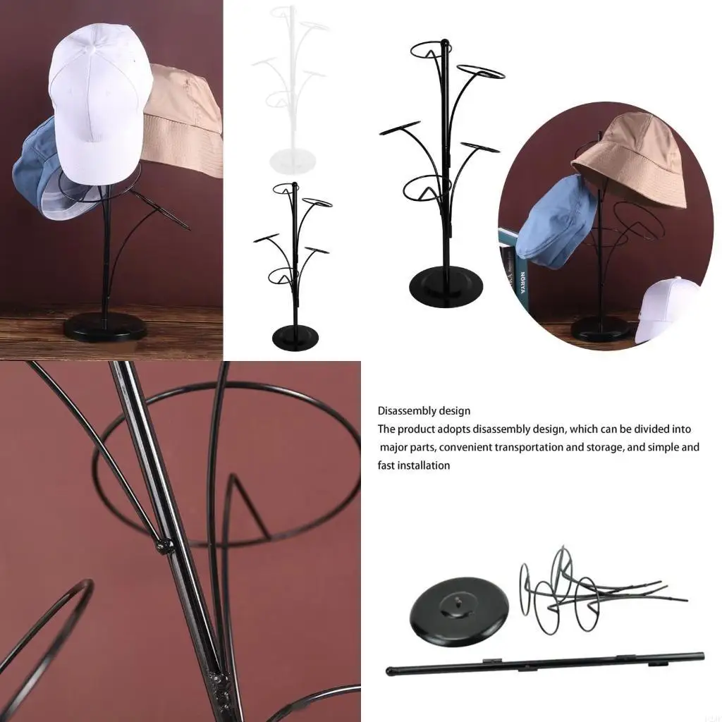 Modern Metal Hat Stand with 5 Round Standing Hooks Baseball Cap Rack Hat Storage Display Holder Simple Hat
Modern Metal Hat Stand with 5 Round Standing Hooks Baseball Cap Rack Hat Storage Display Holder Simple Hat