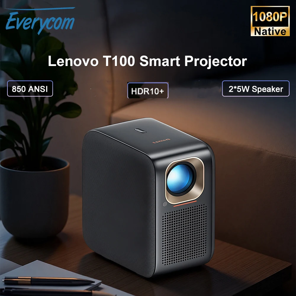 Everycom Lenvovo-T100 Projector HD 1080P HDR10+ Digital Projector BT WiFi 850 ANSI Media Video Player Smart Beamer
Everycom Lenvovo-T100 Projector HD 1080P HDR10+ Digital Projector BT WiFi 850 ANSI Media Video Player Smart Beamer