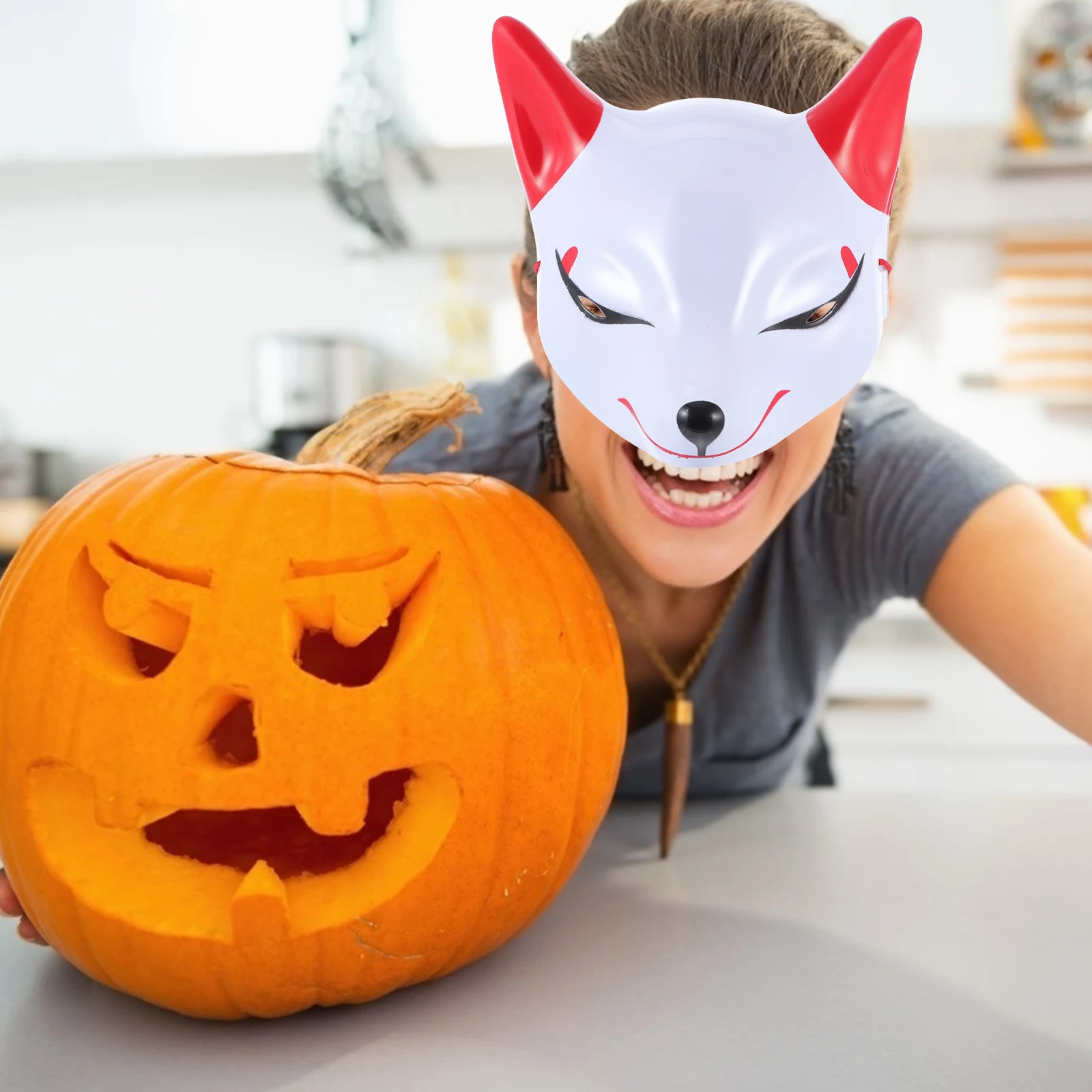 Fox Mask Cosplay Halloween Decorative Costume Party Props Unique Design Fashionable Wear Safe Use Various Occasions Role Playing
Fox Mask Cosplay Halloween Decorative Costume Party Props Unique Design Fashionable Wear Safe Use Various Occasions Role Playing