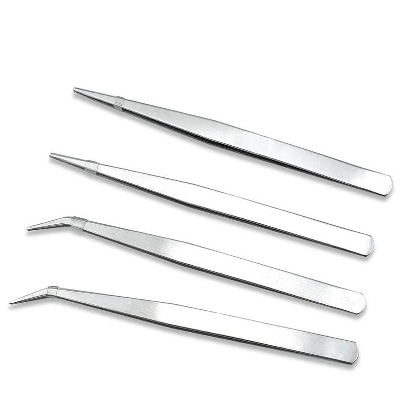 Stainless Steel Curved Straight Type Tweezers Home Working Model Making Hand Tool Precision Maintenance Industrial Repair Tools
Stainless Steel Curved Straight Type Tweezers Home Working Model Making Hand Tool Precision Maintenance Industrial Repair Tools