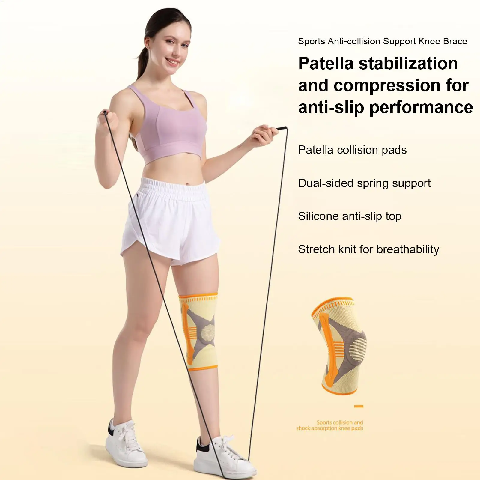 Наколенник для мужчин, спортивный наколенник для спортсменов на открытом воздухе, эластичный рукав, противоскользящее оборудование для тренировок
Наколенник для мужчин, спортивный наколенник для спортсменов на открытом воздухе, эластичный рукав, противоскользящее оборудование для тренировок