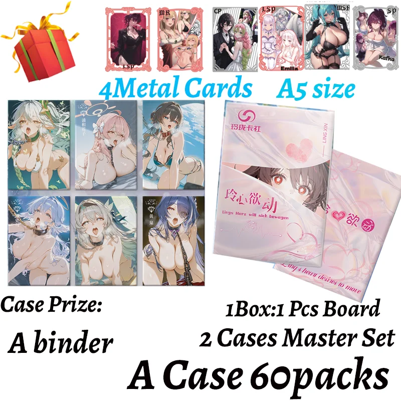 2025 Latest A5 Boards Lingxinyudong Hobby Spicy Waifu Board Doujin Booster Rem Boa Nami Genshin Furina Master Set Card Toy Gift
2025 Latest A5 Boards Lingxinyudong Hobby Spicy Waifu Board Doujin Booster Rem Boa Nami Genshin Furina Master Set Card Toy Gift