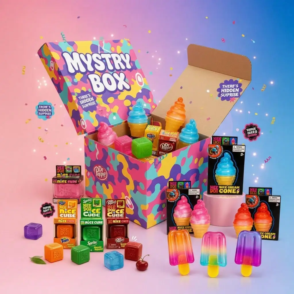 Mystery Box | There’s Hidden Surprise Inside! Gradient Ice Cream & Soda Cube Soft Squeeze Anxiety Relief Toy, All-Ages Collectible Holiday Gift Pack
Mystery Box | There’s Hidden Surprise Inside! Gradient Ice Cream & Soda Cube Soft Squeeze Anxiety Relief Toy, All-Ages Collectible Holiday Gift Pack