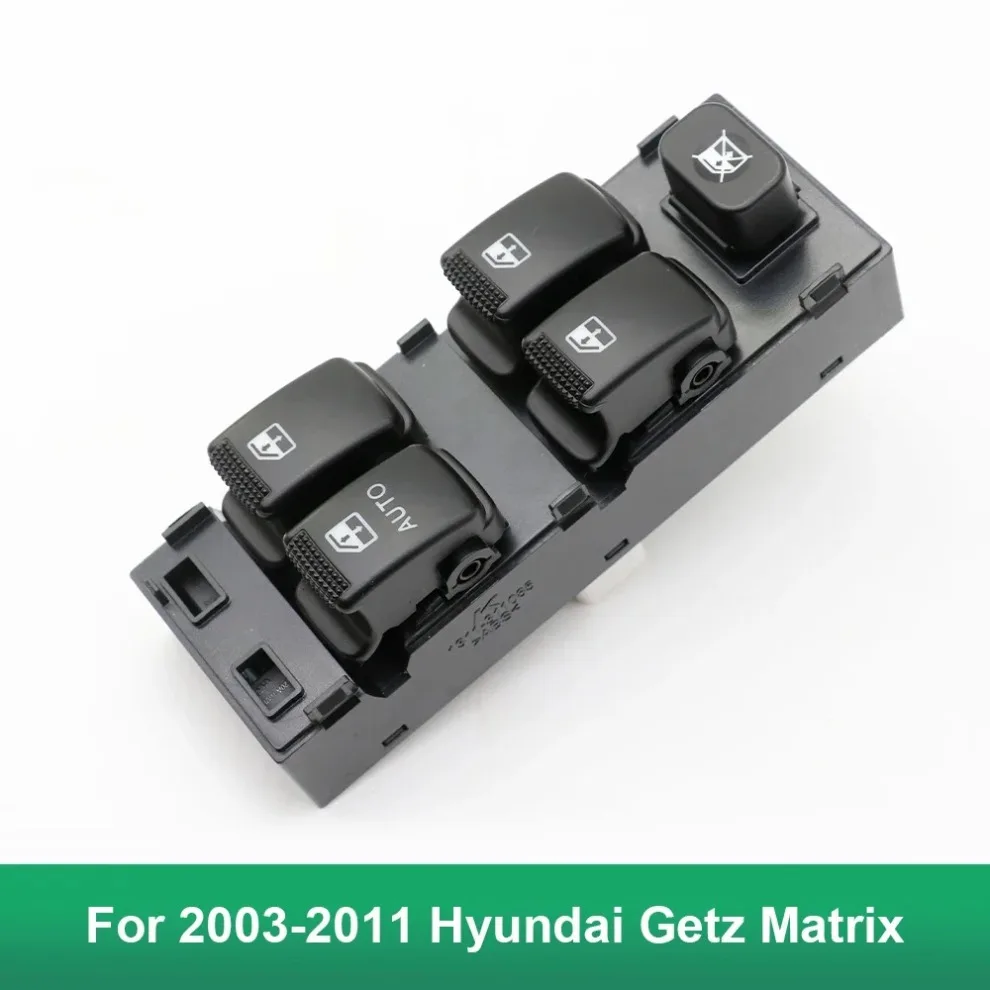 for 2003-2011 Hyundai Getz Matrix for 2002-2005 Kia Carens Front Left Car Window Control Switch Auto Parts 93570-1C110 
for 2003-2011 Hyundai Getz Matrix for 2002-2005 Kia Carens Front Left Car Window Control Switch Auto Parts 93570-1C110