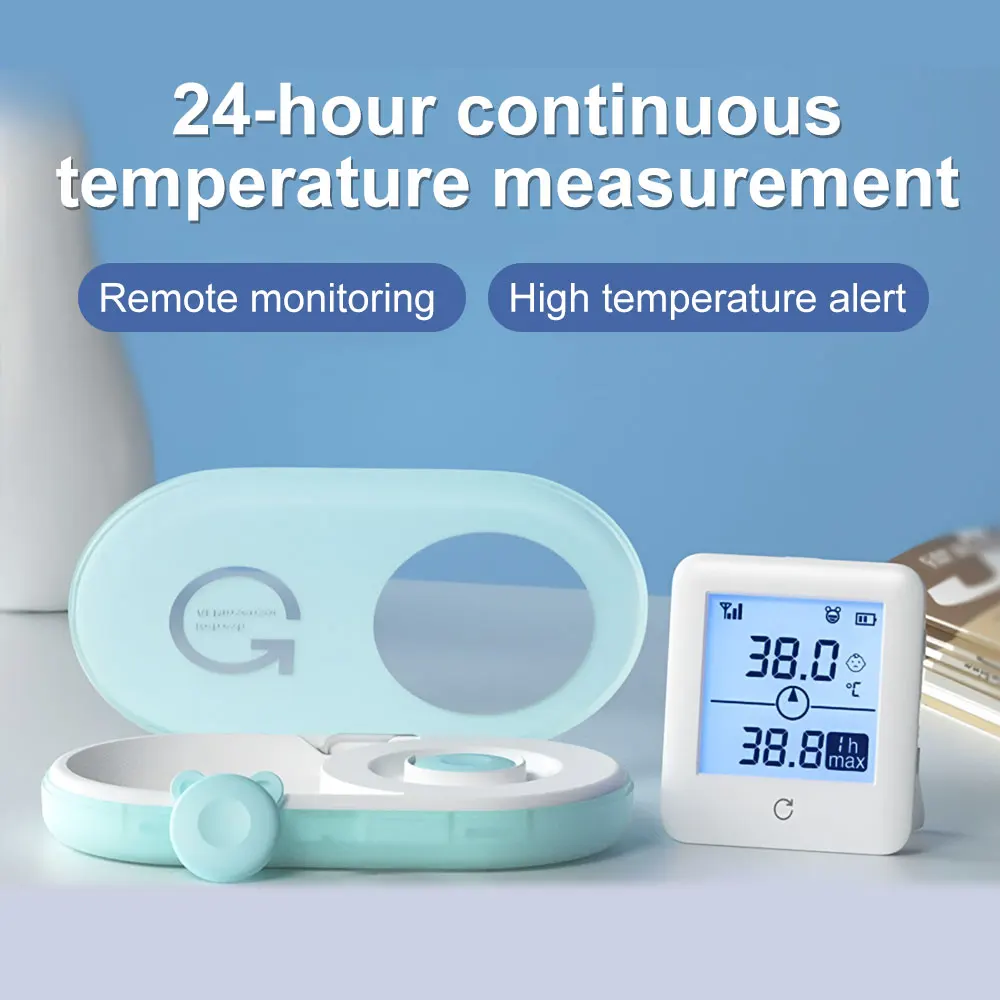 Medical Axilla Body Children Thermometer,24H Real-Time desktop monitor for Adults & Baby Digital Thermometer pad, APP tracking
Medical Axilla Body Children Thermometer,24H Real-Time desktop monitor for Adults & Baby Digital Thermometer pad, APP tracking
