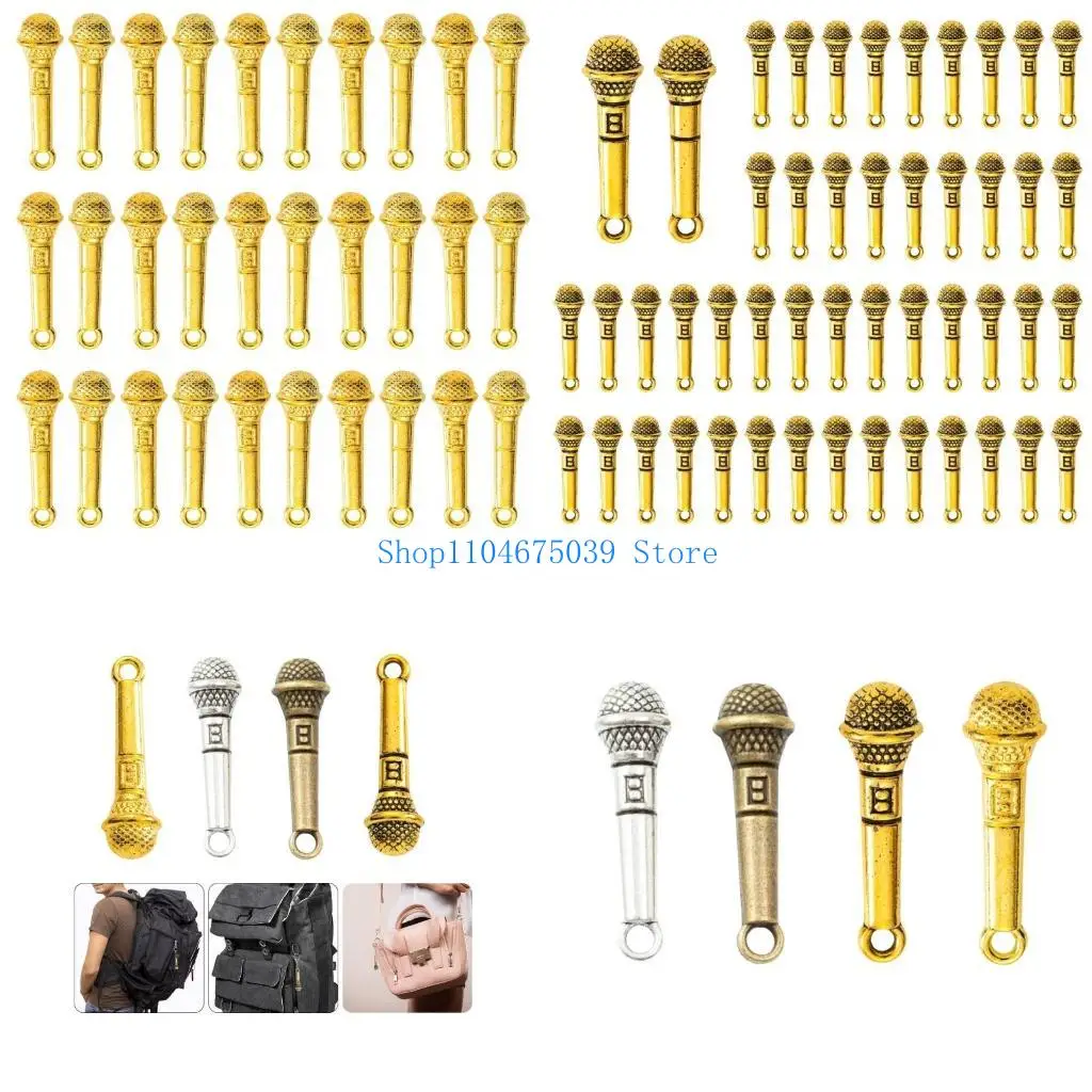 5asd 100PCS Small Microphone Pendant Handmade Craft Accessory for Jewelry Crafting
5asd 100PCS Small Microphone Pendant Handmade Craft Accessory for Jewelry Crafting