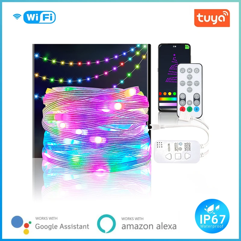 2022 Tuya Smart Wifi Led Lights String Christmas Lights Garland Curtain Led Lights Christmas Decoration New Year Decorations
2022 Tuya Smart Wifi Led Lights String Christmas Lights Garland Curtain Led Lights Christmas Decoration New Year Decorations