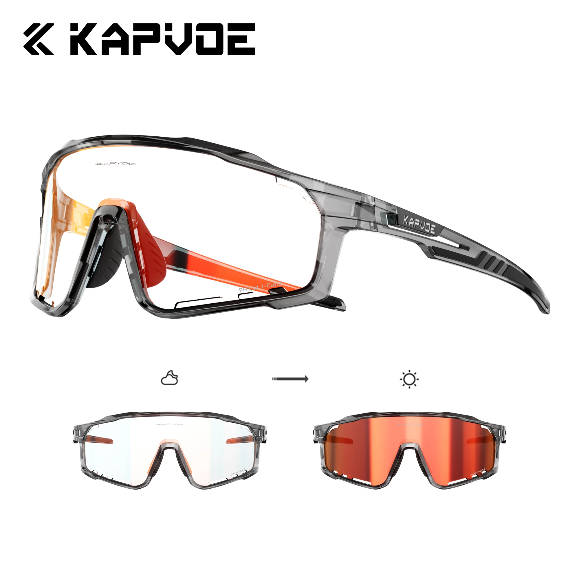 KAPVOE Photochromic Bicycle Cycling Glasses Outdoor Sports Men Windproof Goggles Hiking Eyewear Wilderness Adventure Sunglasses
KAPVOE Photochromic Bicycle Cycling Glasses Outdoor Sports Men Windproof Goggles Hiking Eyewear Wilderness Adventure Sunglasses