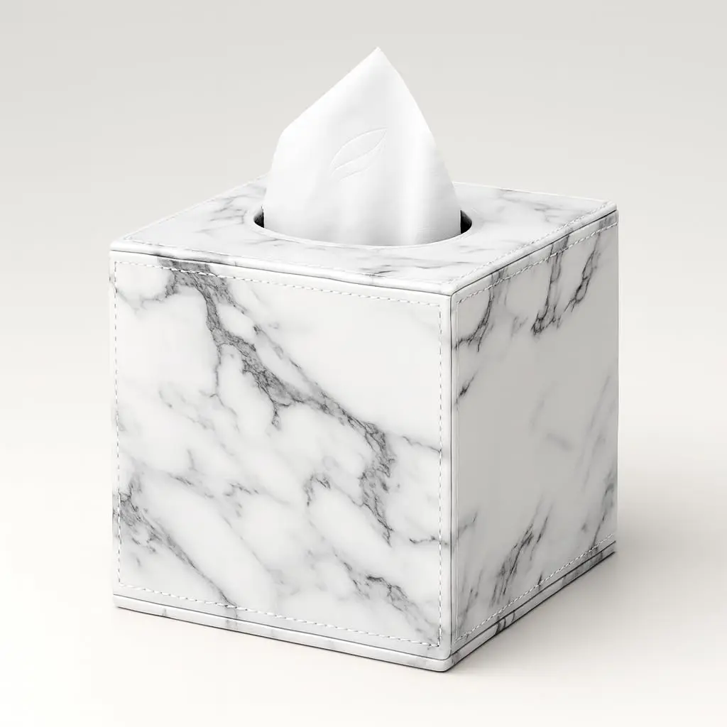 Marble Print PU Leather Square Tissue Box Cover With Magnetic Base For Home Office Hotel Use 5.3x5.3x5.8 Inches
Marble Print PU Leather Square Tissue Box Cover With Magnetic Base For Home Office Hotel Use 5.3x5.3x5.8 Inches