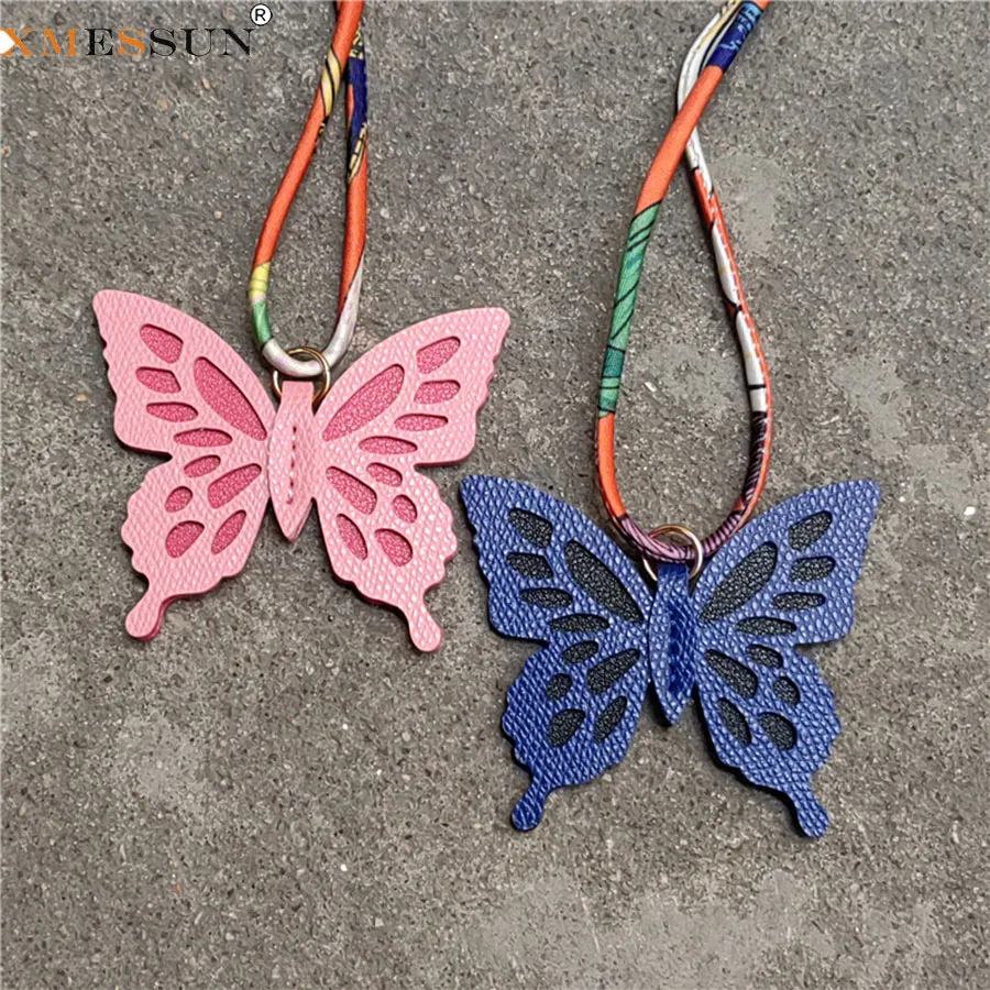 XMESSUN New Genuine Leather Butterfly Pendant Hollowed-out Charm Alphabet Keychain Women Bag Pendant Handbag Ornament
XMESSUN New Genuine Leather Butterfly Pendant Hollowed-out Charm Alphabet Keychain Women Bag Pendant Handbag Ornament