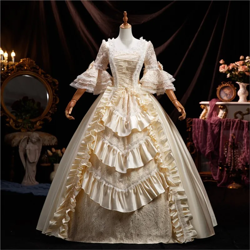 Champagne photo studio catwalk show drama performance dance lace long dress
Champagne photo studio catwalk show drama performance dance lace long dress