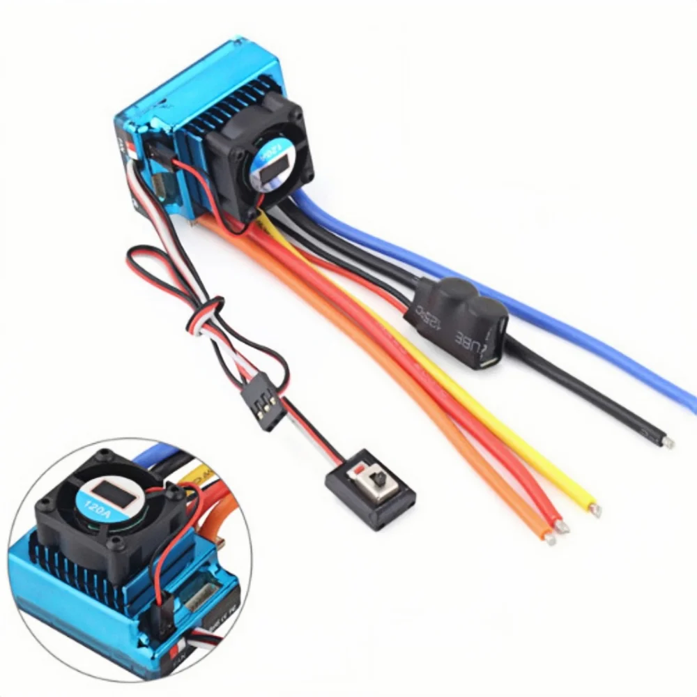 New 45A 60A 80A 120A Brushless ESC Waterproof Dust-proof Electric Speed Controller XT60 T Plug 1:8 1:10 1:12 RC Crawler Parts
New 45A 60A 80A 120A Brushless ESC Waterproof Dust-proof Electric Speed Controller XT60 T Plug 1:8 1:10 1:12 RC Crawler Parts