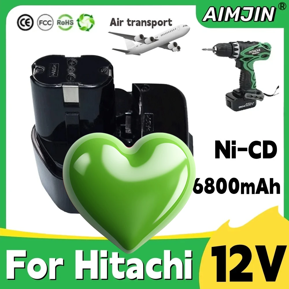 12V 6800mAh For Hitachi EB1212S Rechargeable Battery 12V EB1220BL EB1214S WR12DMR CD4D DH15DV C5D Cordless Drill Batteri
12V 6800mAh For Hitachi EB1212S Rechargeable Battery 12V EB1220BL EB1214S WR12DMR CD4D DH15DV C5D Cordless Drill Batteri