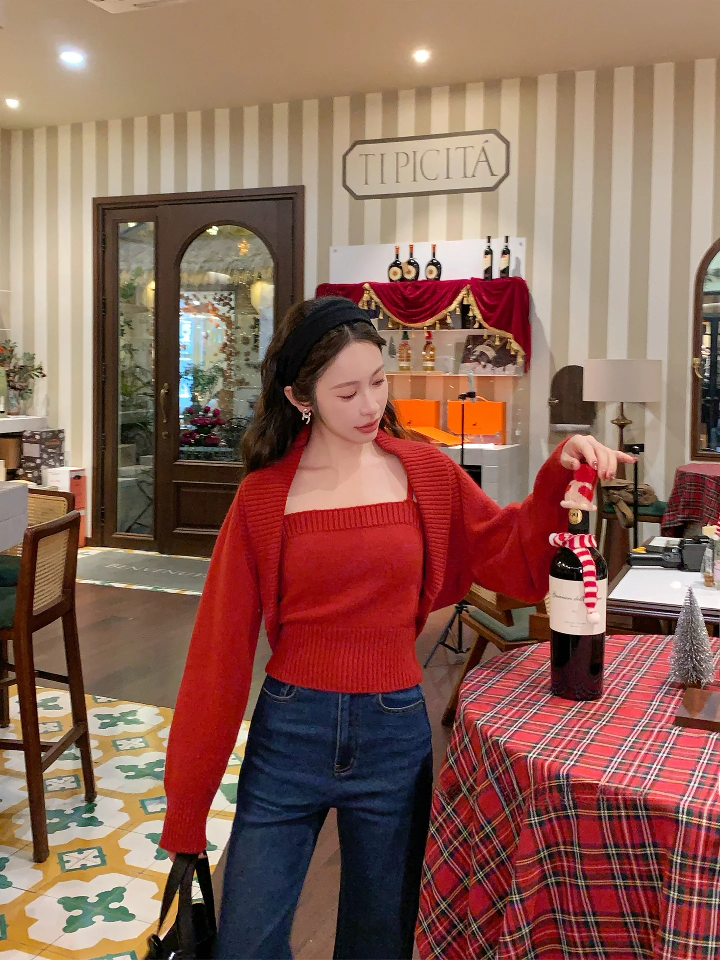 Red Sweater Set Women's Faion Winter New Sle Small Size Beautiful Micro Drunken Lover Two-Piece Set ort Sve Long Sve
Red Sweater Set Women's Faion Winter New Sle Small Size Beautiful Micro Drunken Lover Two-Piece Set ort Sve Long Sve