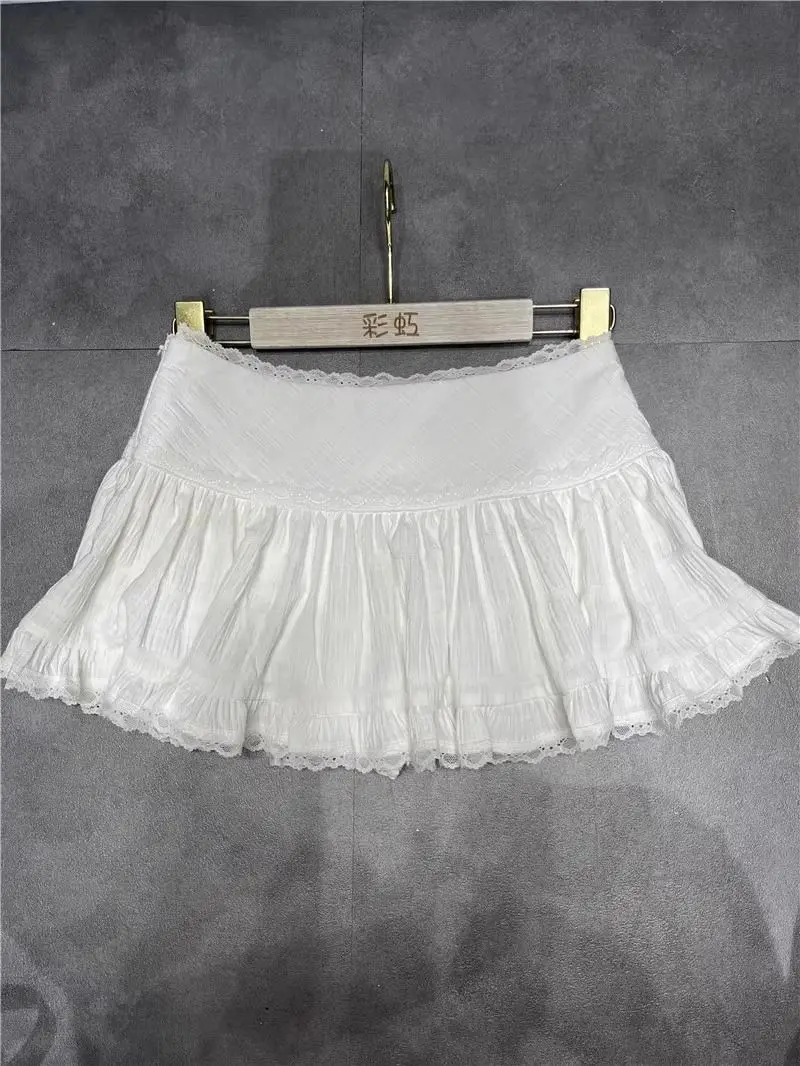 High Waist Slimming Versatile Ruffled A-line Short Skirt Lace Pleated White Skirt Jupe Юбка Korean Style Y2k Skirt Faldas Mujer
High Waist Slimming Versatile Ruffled A-line Short Skirt Lace Pleated White Skirt Jupe Юбка Korean Style Y2k Skirt Faldas Mujer