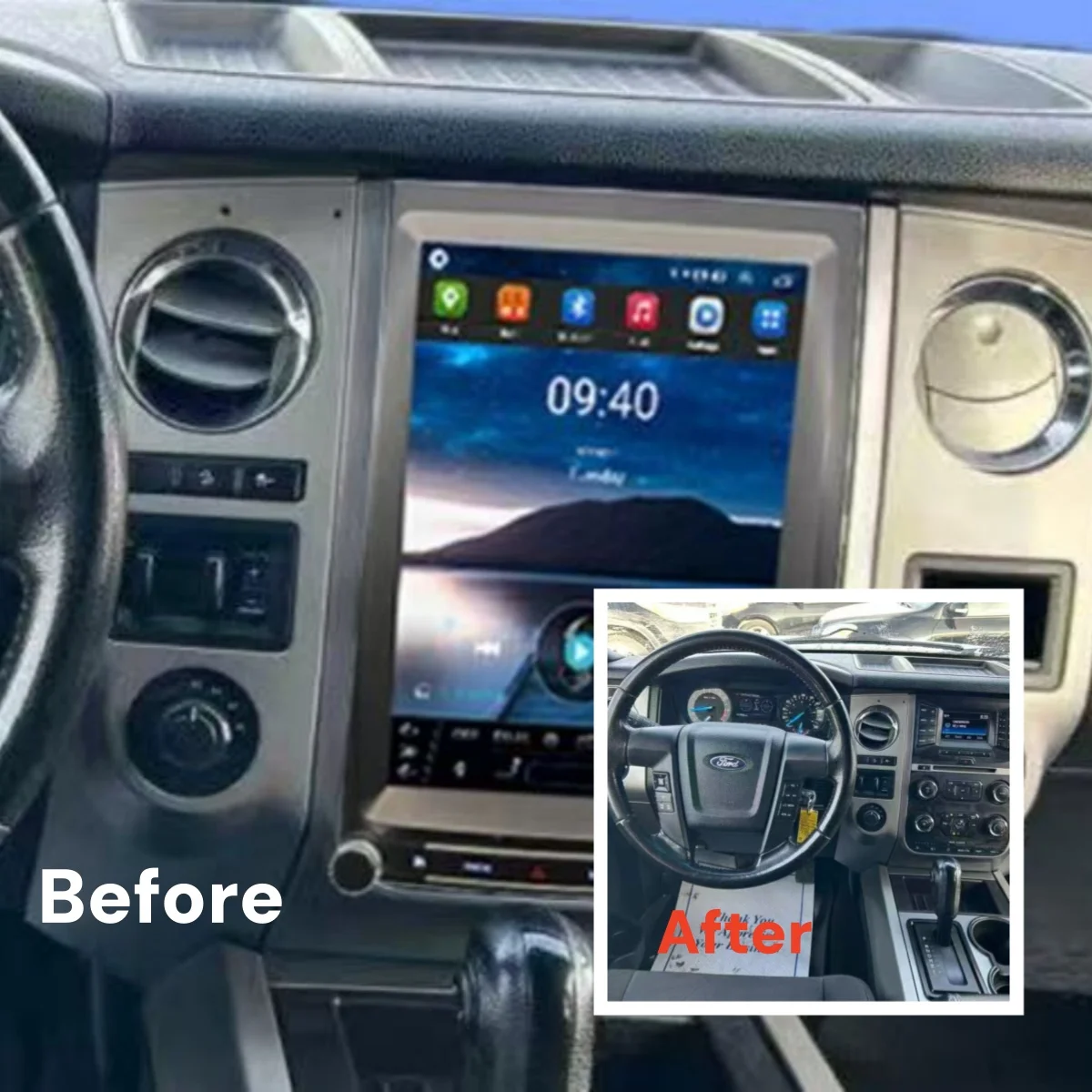 Car Radio 12.1" touch Screen For Ford Expedition Android 2015 2016 2017 GPS Navigation Carplay Multimedia Head Unit Video Player
Car Radio 12.1" touch Screen For Ford Expedition Android 2015 2016 2017 GPS Navigation Carplay Multimedia Head Unit Video Player