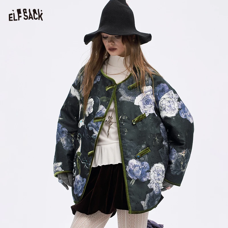 ELFSACK 2025 Winter New Arrivals Y2K Exquisite Retro Floral Graphic Chinese Style Button Coat For Women
ELFSACK 2025 Winter New Arrivals Y2K Exquisite Retro Floral Graphic Chinese Style Button Coat For Women