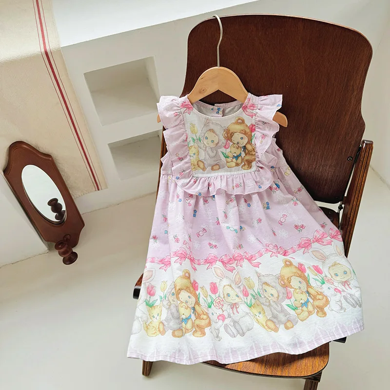 Summer Girls Princess Dress Girls Cute Floral Teddy Bear Lolita Style Dresses Holiday Birthday Party Gift Kids Casual Dress
Summer Girls Princess Dress Girls Cute Floral Teddy Bear Lolita Style Dresses Holiday Birthday Party Gift Kids Casual Dress