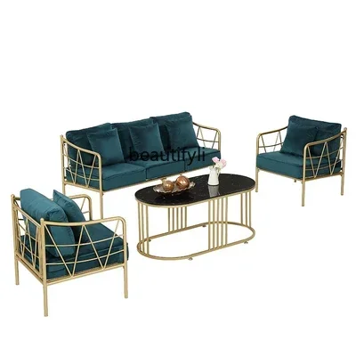 A13 Simple Nordic light luxury home, small apartment iron base multi-person fabric sofa, casual and modern
A13 Simple Nordic light luxury home, small apartment iron base multi-person fabric sofa, casual and modern