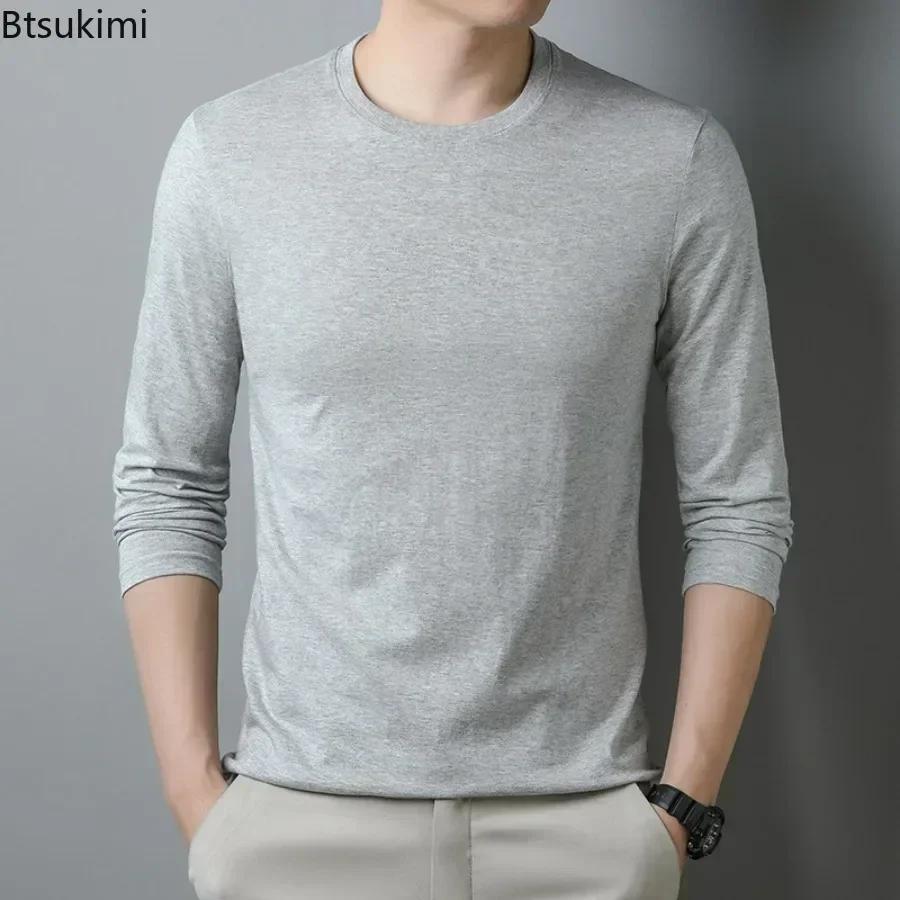 2025 Men's 100% Cotton Long Sleeve T-shirts Casual Solid O-neck Tops Loose Soft Man Bottoming Shirts All Match Tees Shirts Male
2025 Men's 100% Cotton Long Sleeve T-shirts Casual Solid O-neck Tops Loose Soft Man Bottoming Shirts All Match Tees Shirts Male