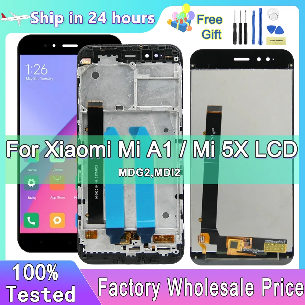 5.5" Screen For Xiaomi Mi 5X For Mi A1 MDG2 MDI2 LCD Display Touch Screen Digitizer Assembly Replacement
5.5" Screen For Xiaomi Mi 5X For Mi A1 MDG2 MDI2 LCD Display Touch Screen Digitizer Assembly Replacement
