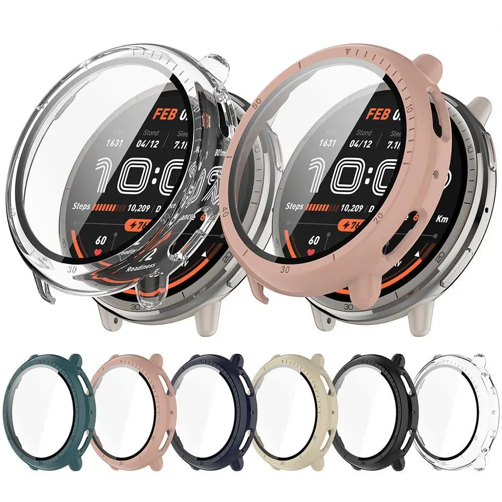 Case For Amazfit Active 2 Smart Watch Screen Protective Shell Bezel Watch Frame Built-in 9H Tempered Glass Film Protector Cover
Case For Amazfit Active 2 Smart Watch Screen Protective Shell Bezel Watch Frame Built-in 9H Tempered Glass Film Protector Cover