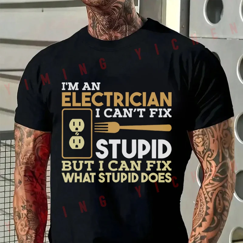 Men High Quality Funny Cotton Moto T-shirt Electrician Jokes Funny Tshirt Casual O-neck Men Hip Hop Tees
Men High Quality Funny Cotton Moto T-shirt Electrician Jokes Funny Tshirt Casual O-neck Men Hip Hop Tees