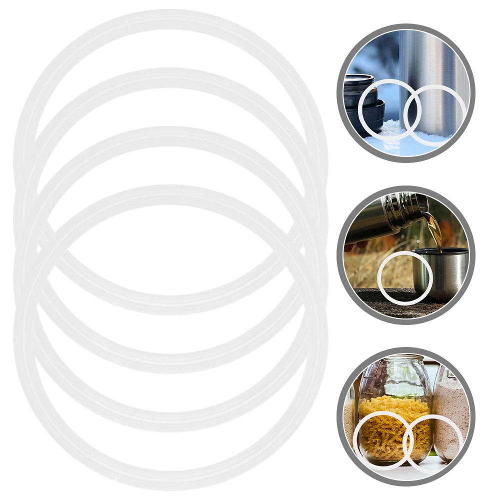 4 Pcs Bottle Sealing Ring Silicone Replacement Rings Insulated Container Sealing Leak Proof Heat Insulation Kitchen Bar Supplies
4 Pcs Bottle Sealing Ring Silicone Replacement Rings Insulated Container Sealing Leak Proof Heat Insulation Kitchen Bar Supplies
